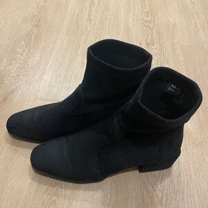 Black Suede ankle boots
